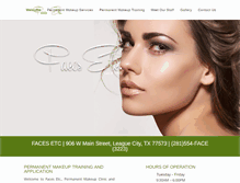 Tablet Screenshot of permanentmakeupofhouston.com